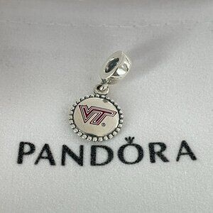 Pandora Virginia Tech University Dangle Charm Virginia Tech Hokies
